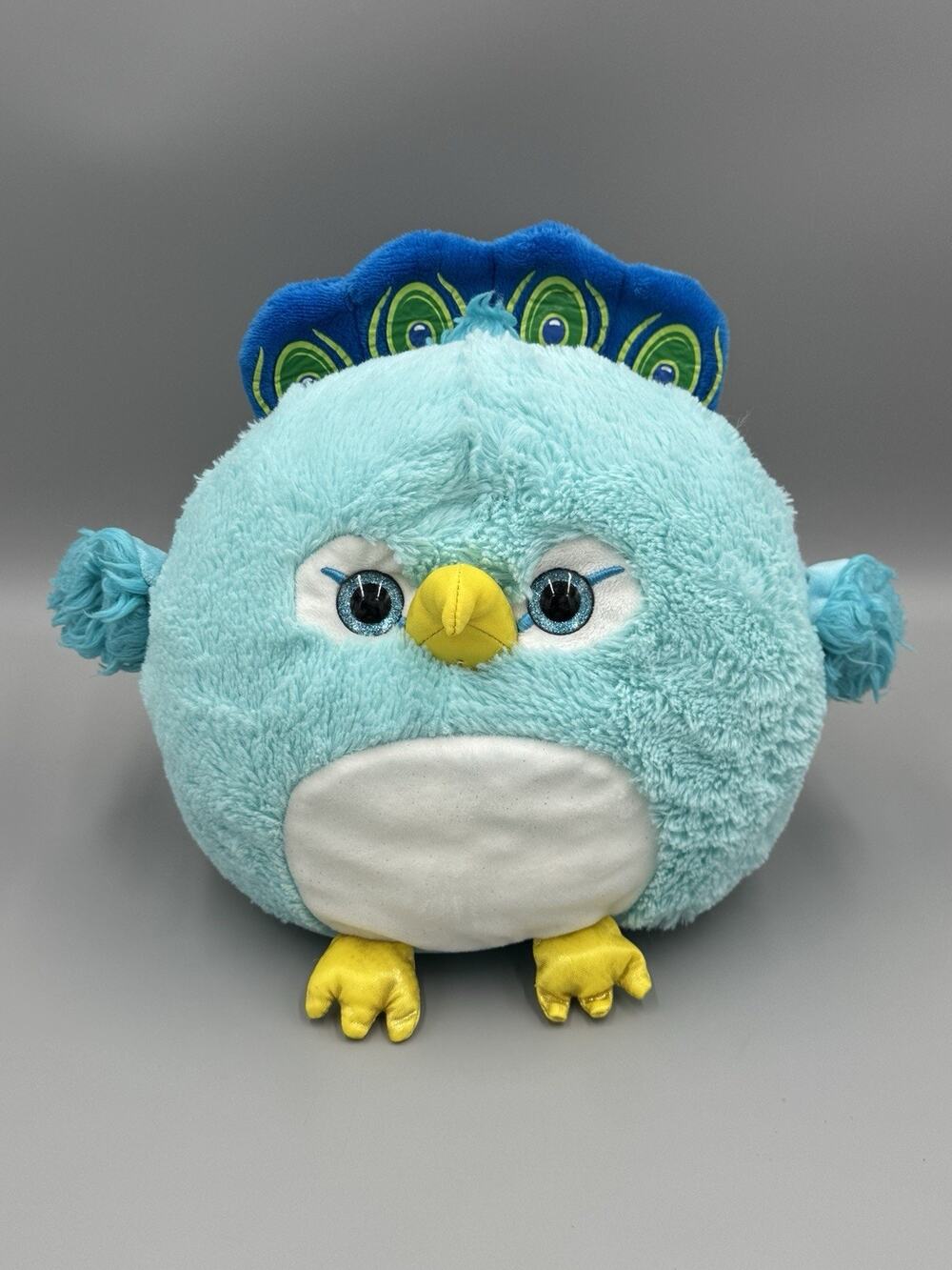 Walgreens Light Blue Peacock Bird Plush 10” Stuffed Animal